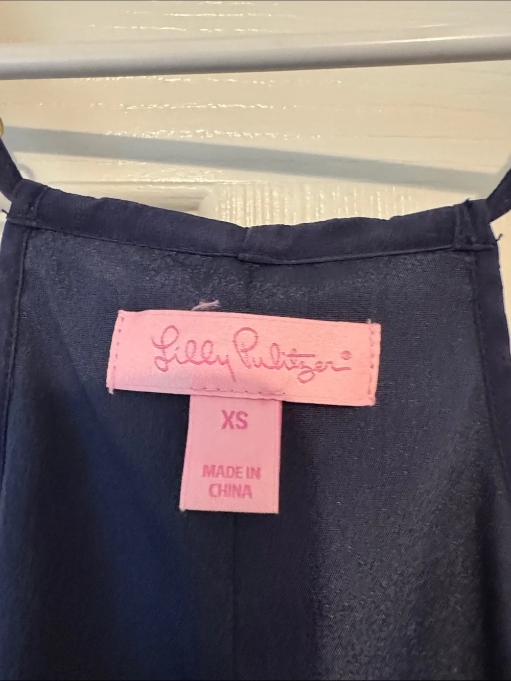 Navy Spaghetti Strap Slip Dress Lilly Pulitzer 4